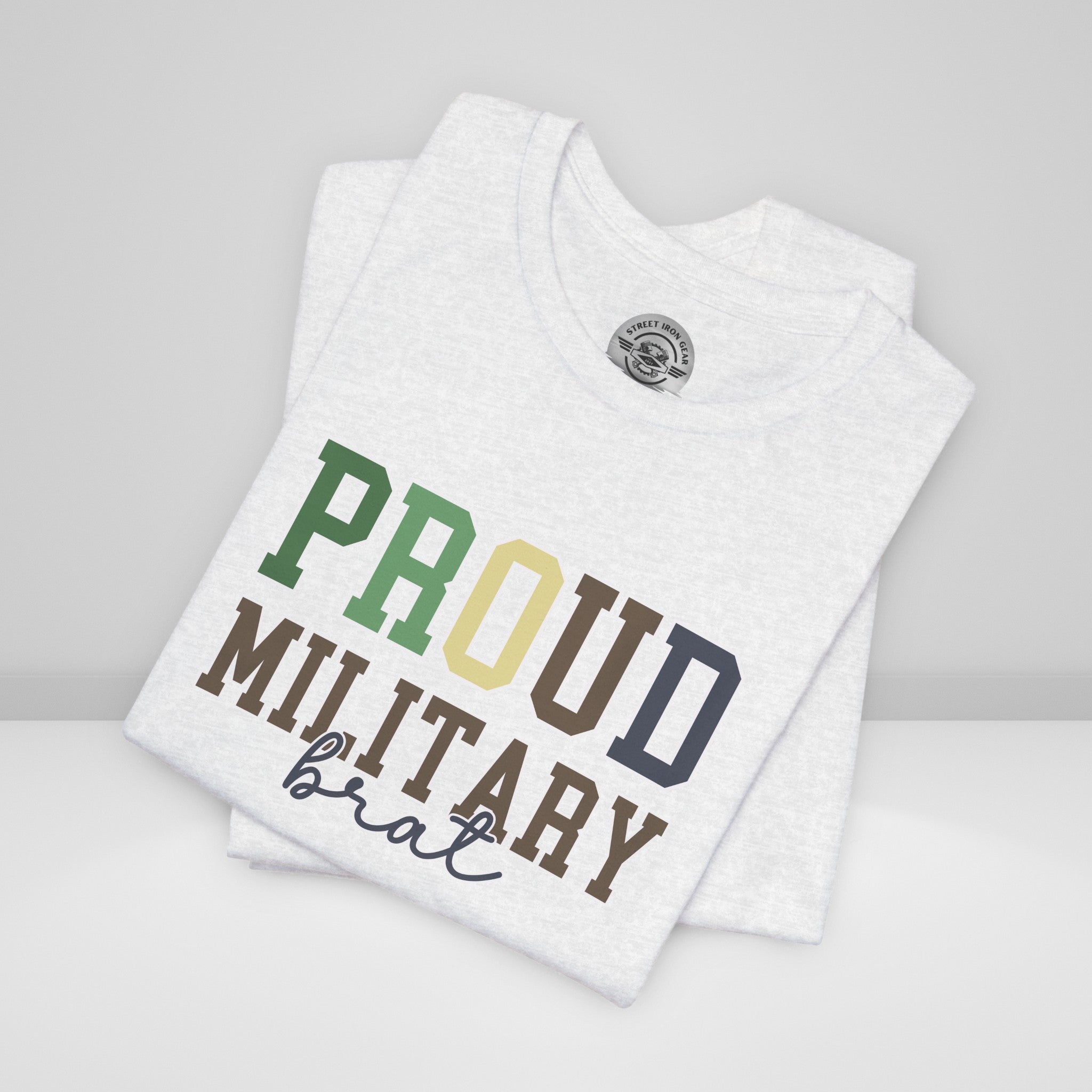 Proud Military Brat Crew Neck TShirt