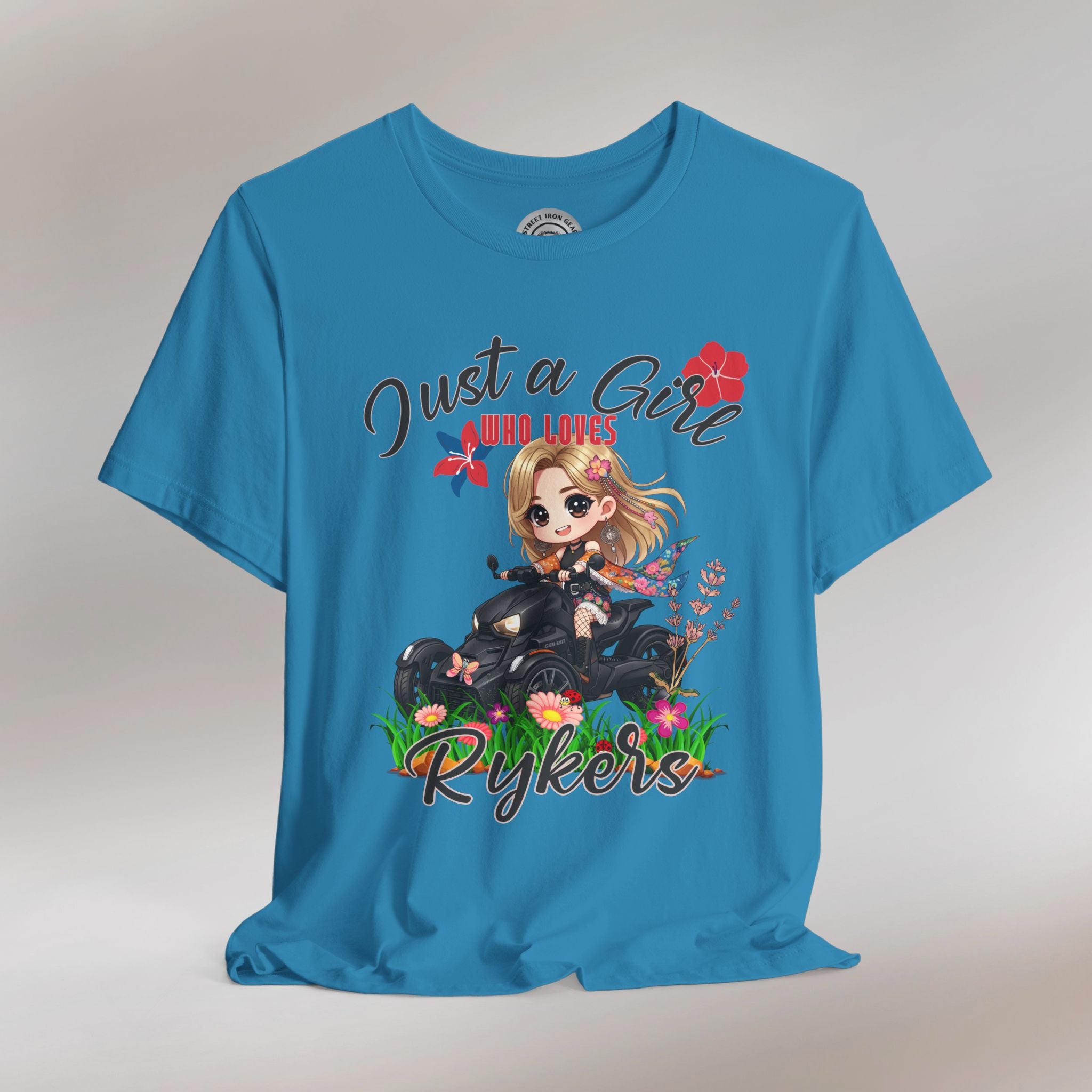 Ladies Can-Am Ryker Chibi Girl Boho Flower T-Shirt