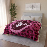 Can-Am Ryker Animal Print Fleece Sherpa Blanket