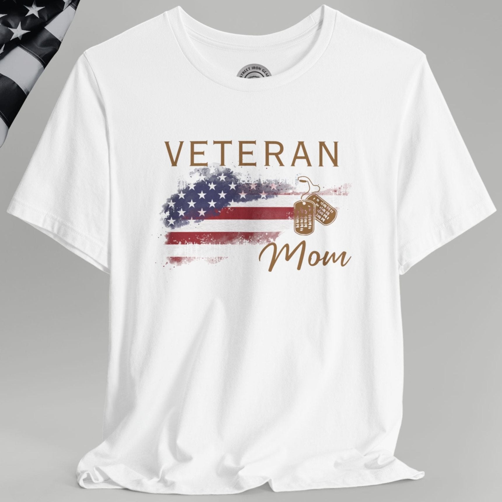 American Veteran Mom Crew Neck TShirt