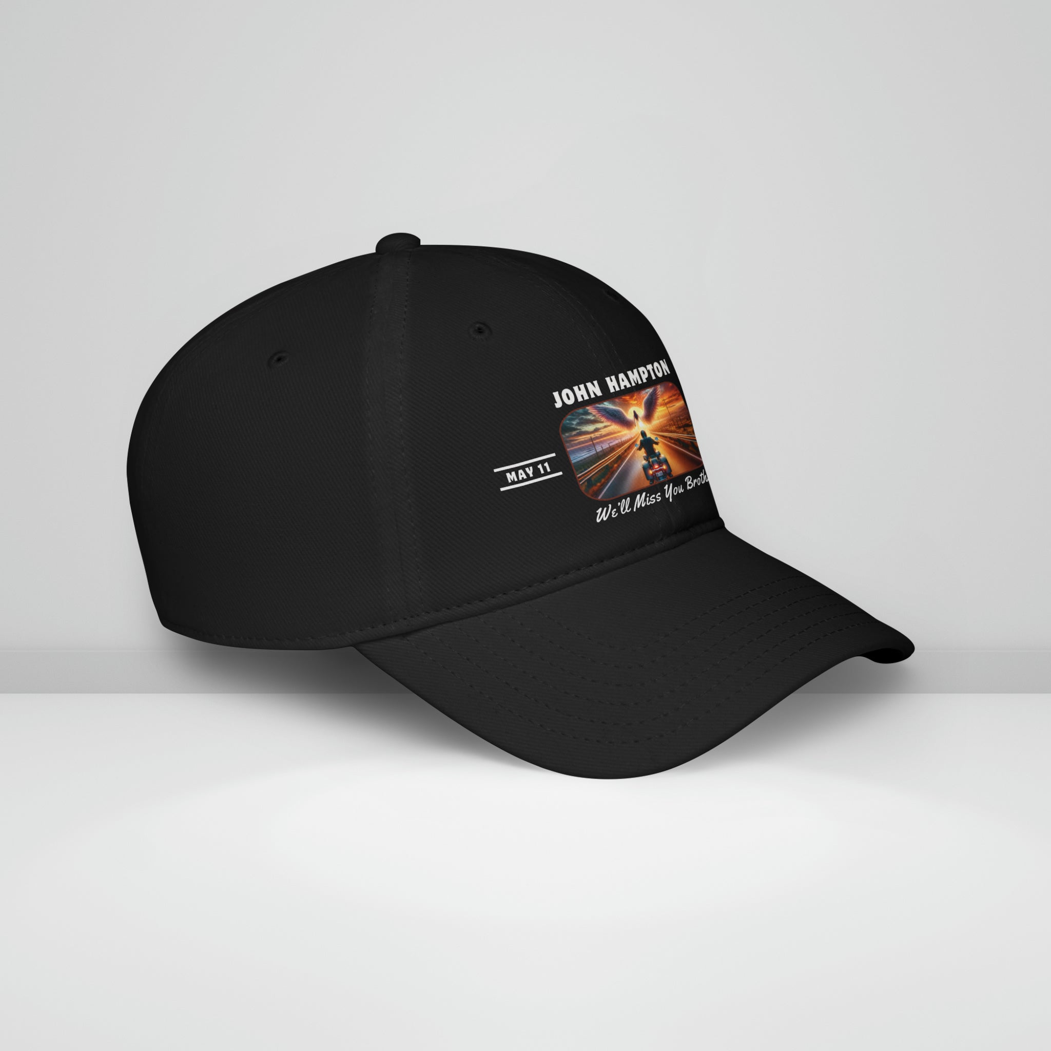 Angel Design Biker Memorial Baseball Cap