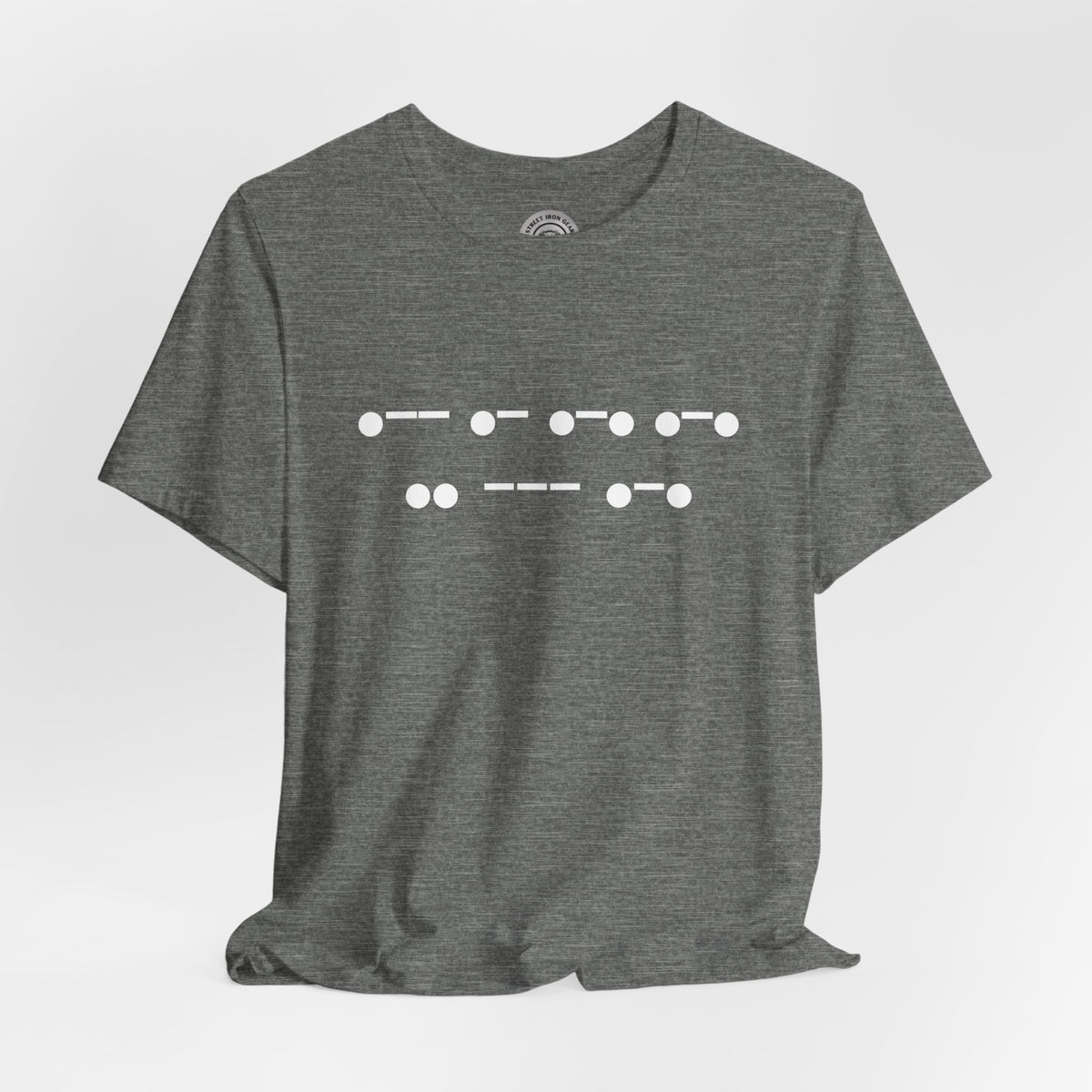 Morse Code "Warrior' Crew Neck TShirt