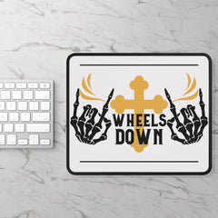 Wheel Down Biker Mouse Pad