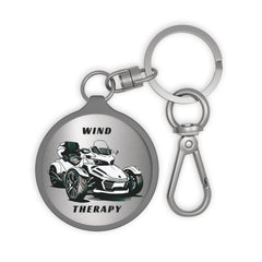 Wind Therapy Can-Am Spyder Motorcycle Acrylic Keychain | Silver