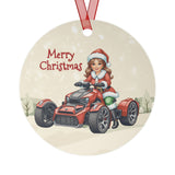 Mrs. Claus Can-Am Ryker Christmas Ornament