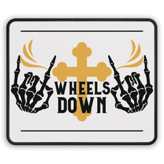Wheel Down Biker Mouse Pad