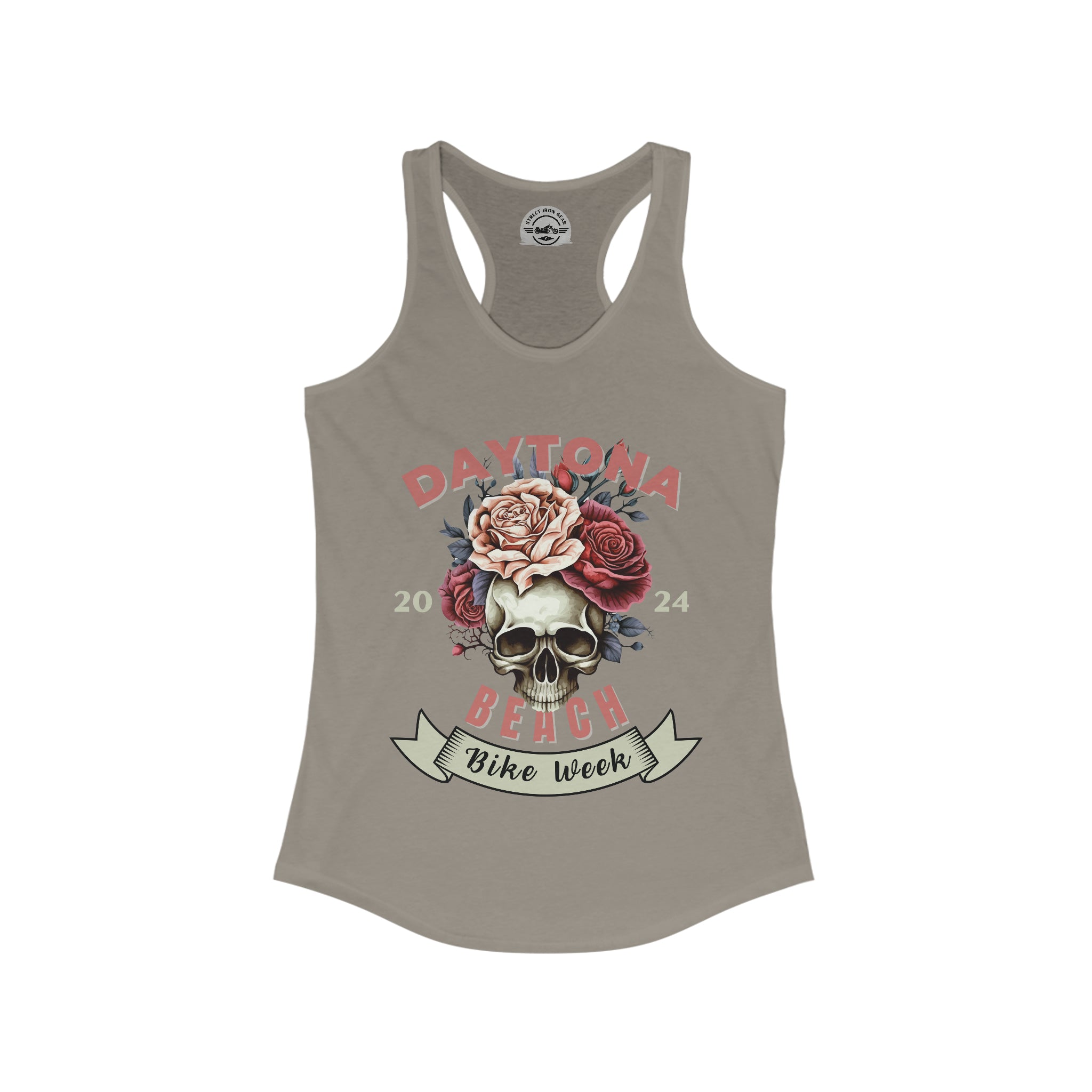 Daytona Beach Bike Week 2024 Womens Racerback Tank Top