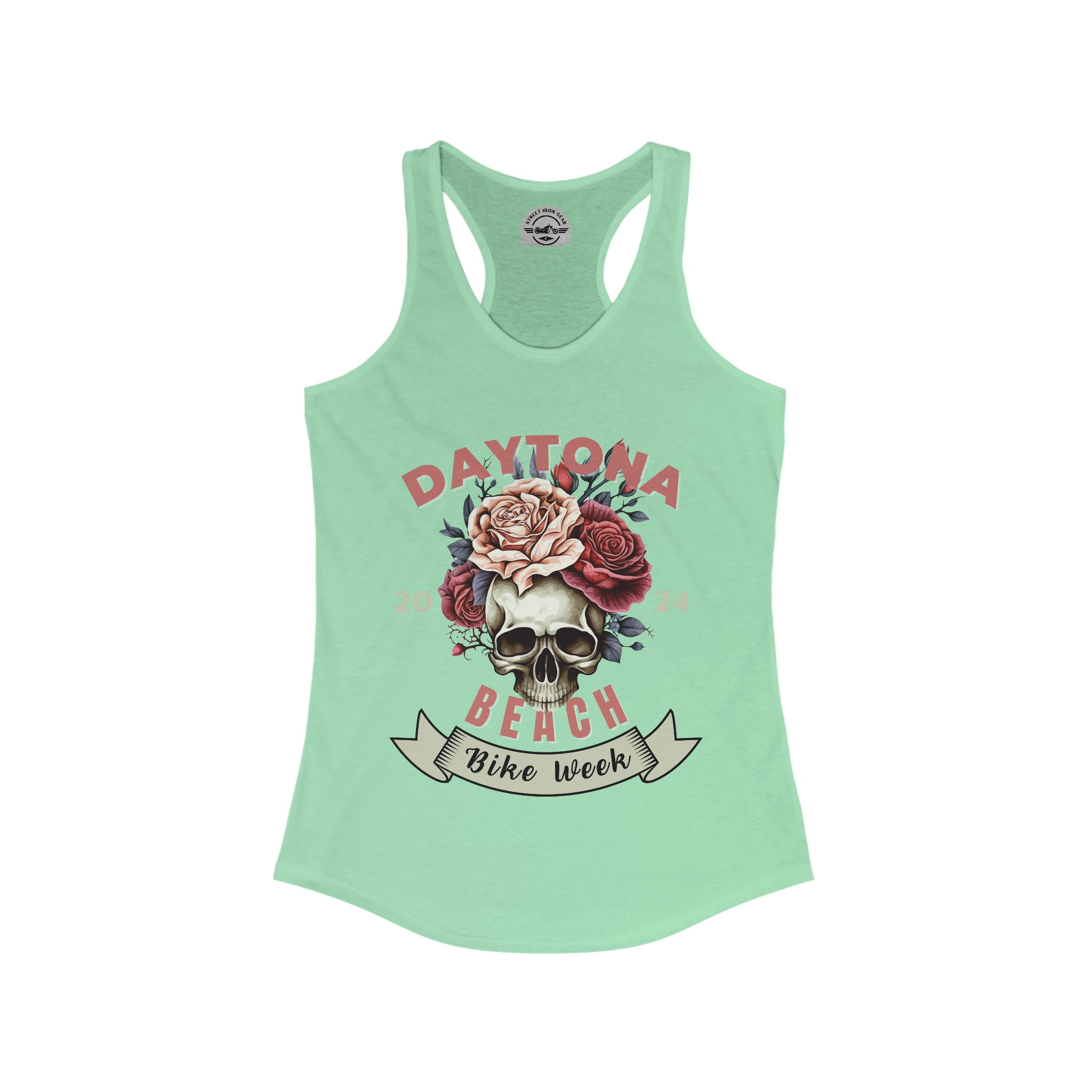 Daytona Beach Bike Week 2024 Womens Racerback Tank Top