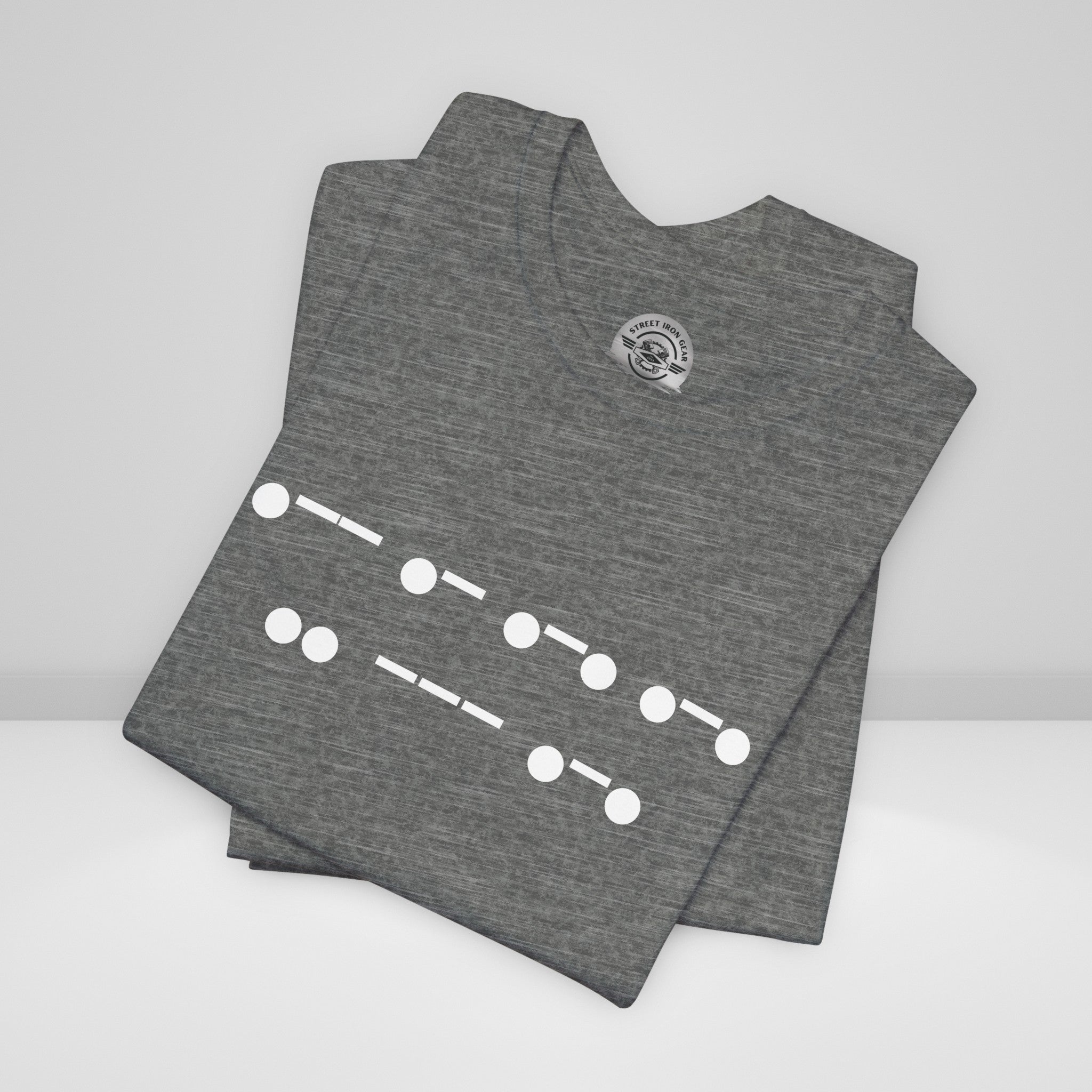 Morse Code "Warrior' Crew Neck TShirt