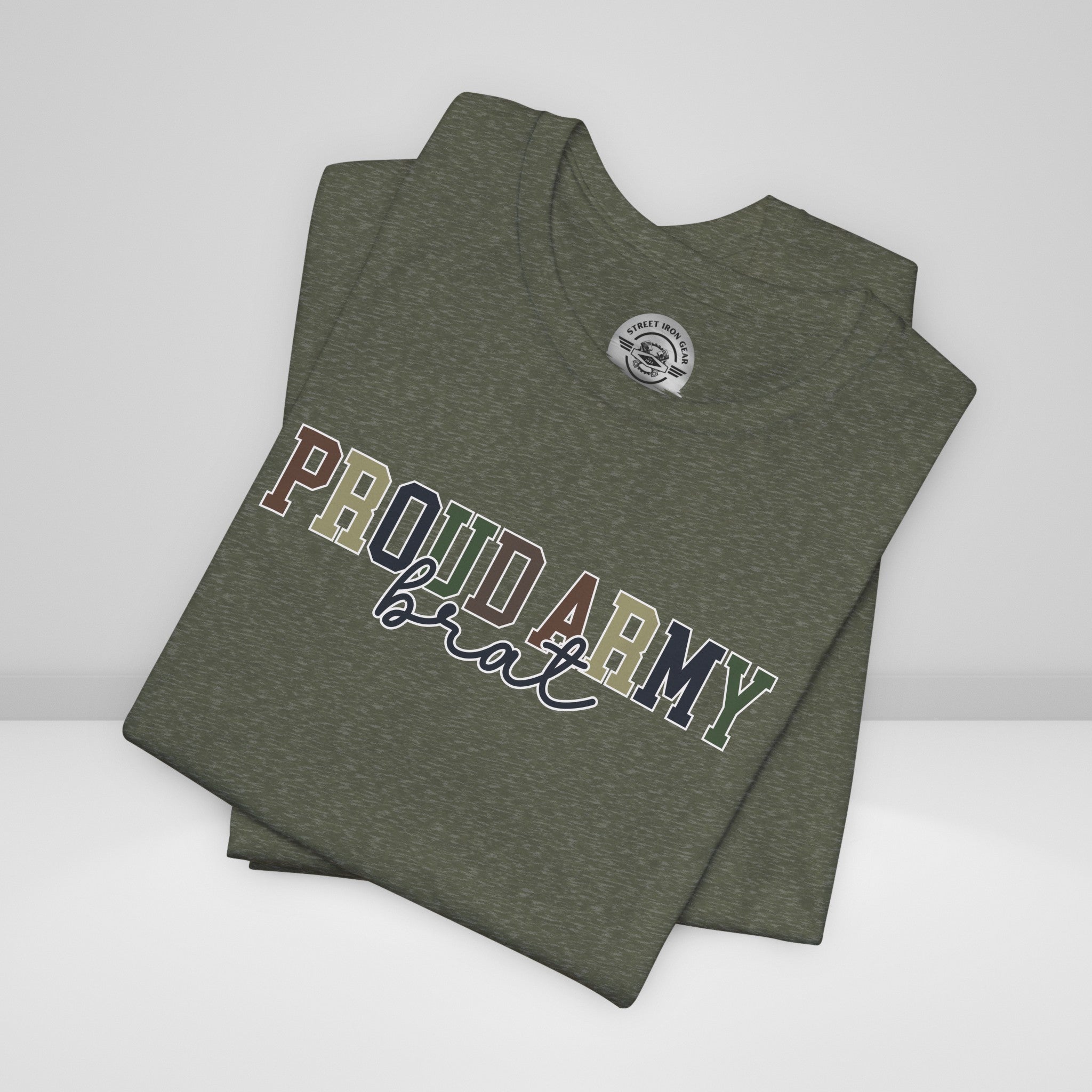 Proud Army Brat Crew Neck TShirt