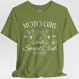 Moto Girl Crew Neck TShirt (Customizable)