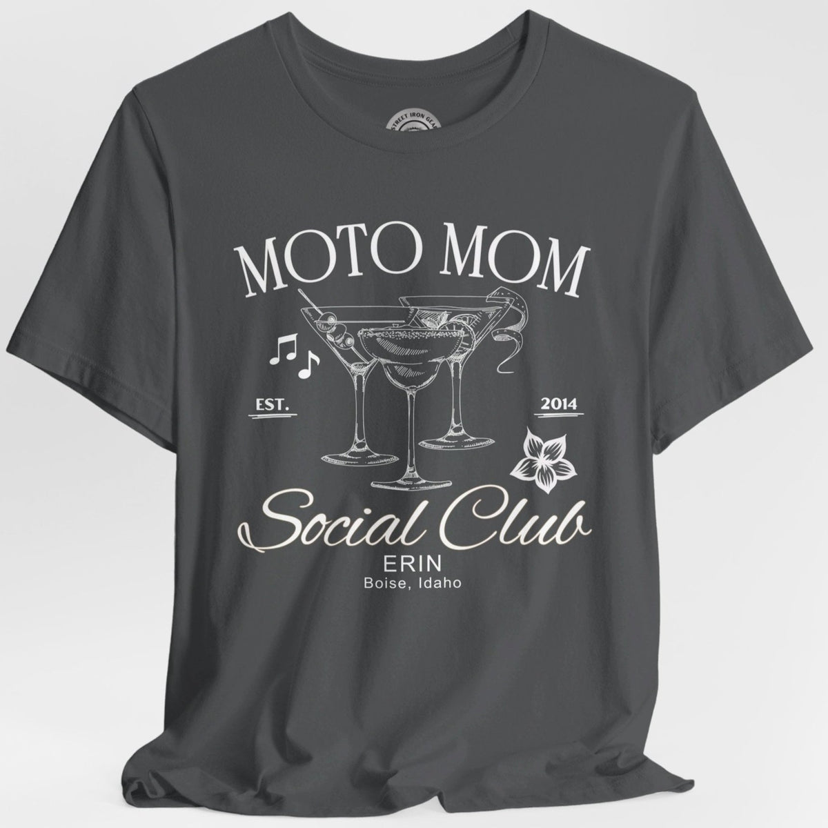 Moto Mom Crew Neck TShirt (Customizable)