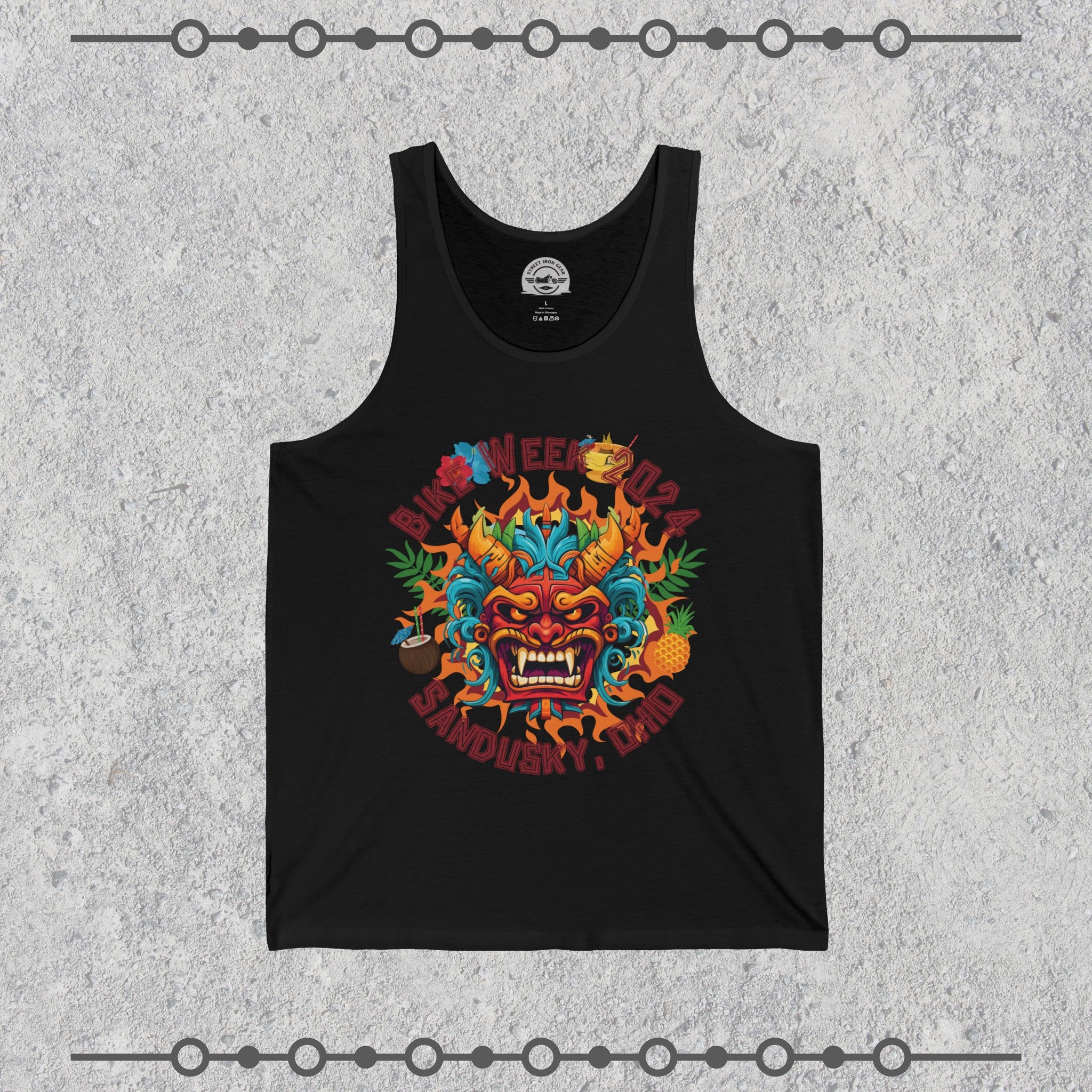 Ohio Bike Rally 2024 Tiki Demon Jersey Tank