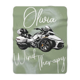 Can-Am Spyder Sherpa Fleece Blanket (Customizable)