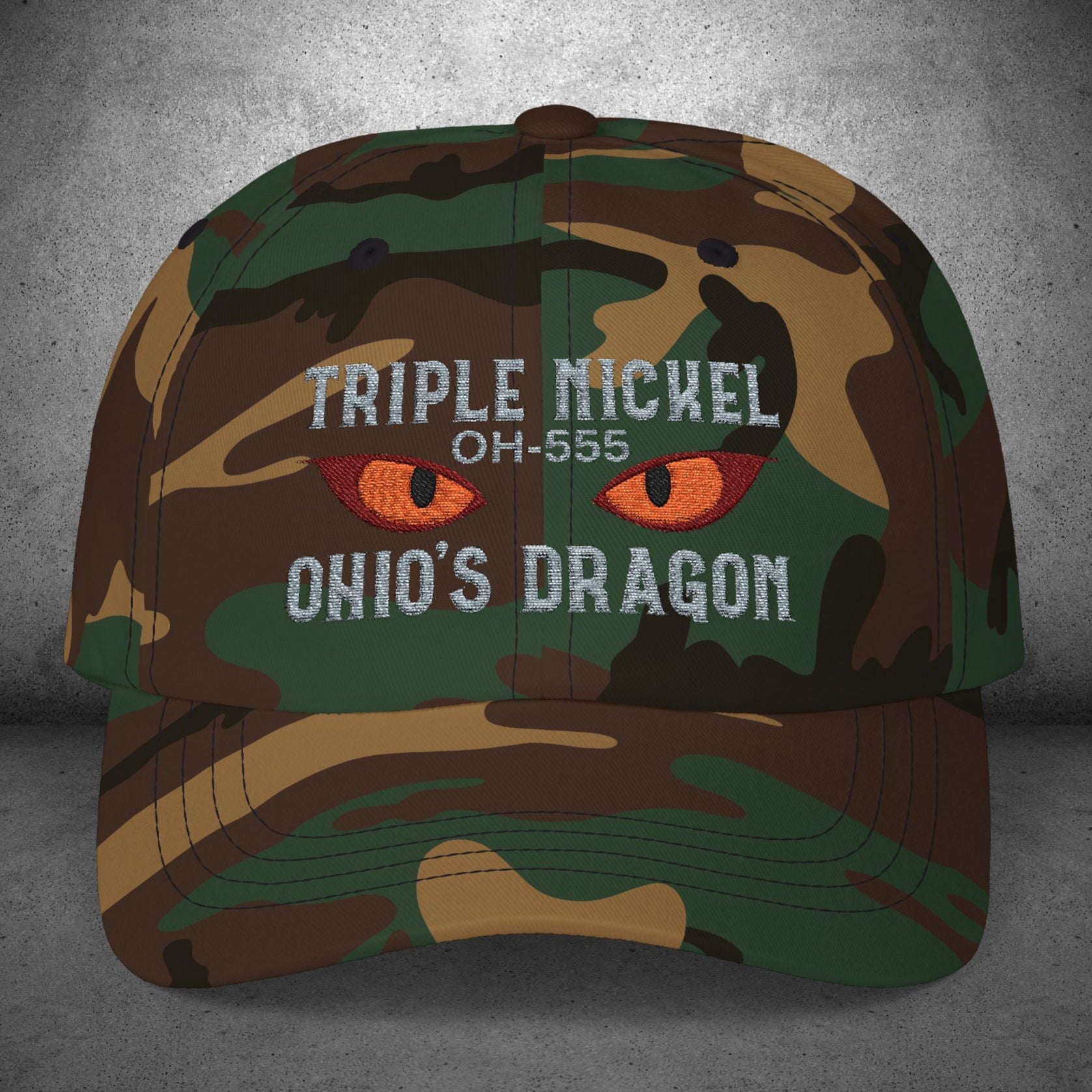 OH-555 Triple Nickel Embroidered Classic Dad Cap