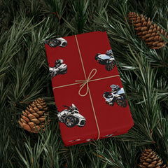 Can-Am Spyder Gift Wrap - Red Three-Wheel Touring Design