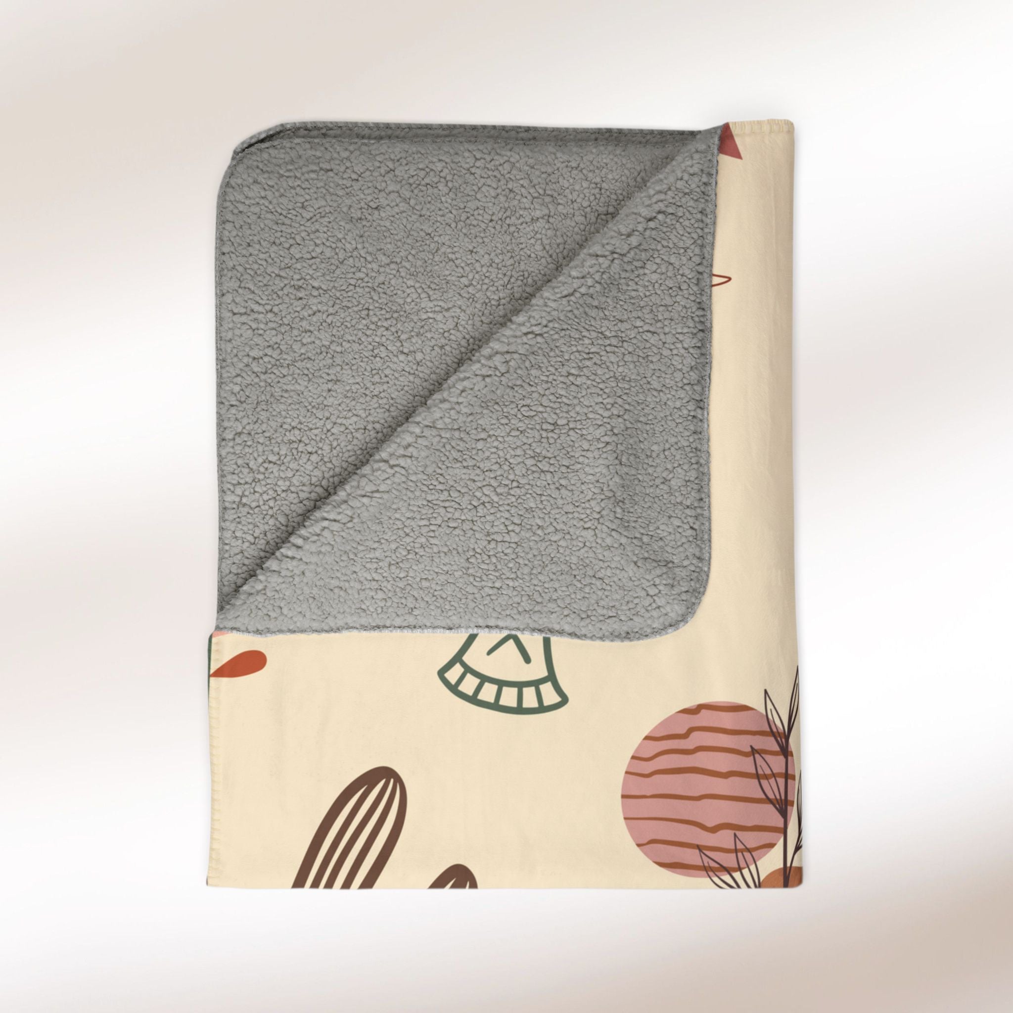 Boho Western Design Sherpa Fleece Blanket