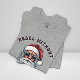 Biker Santa Christmas Crew Neck TShirt