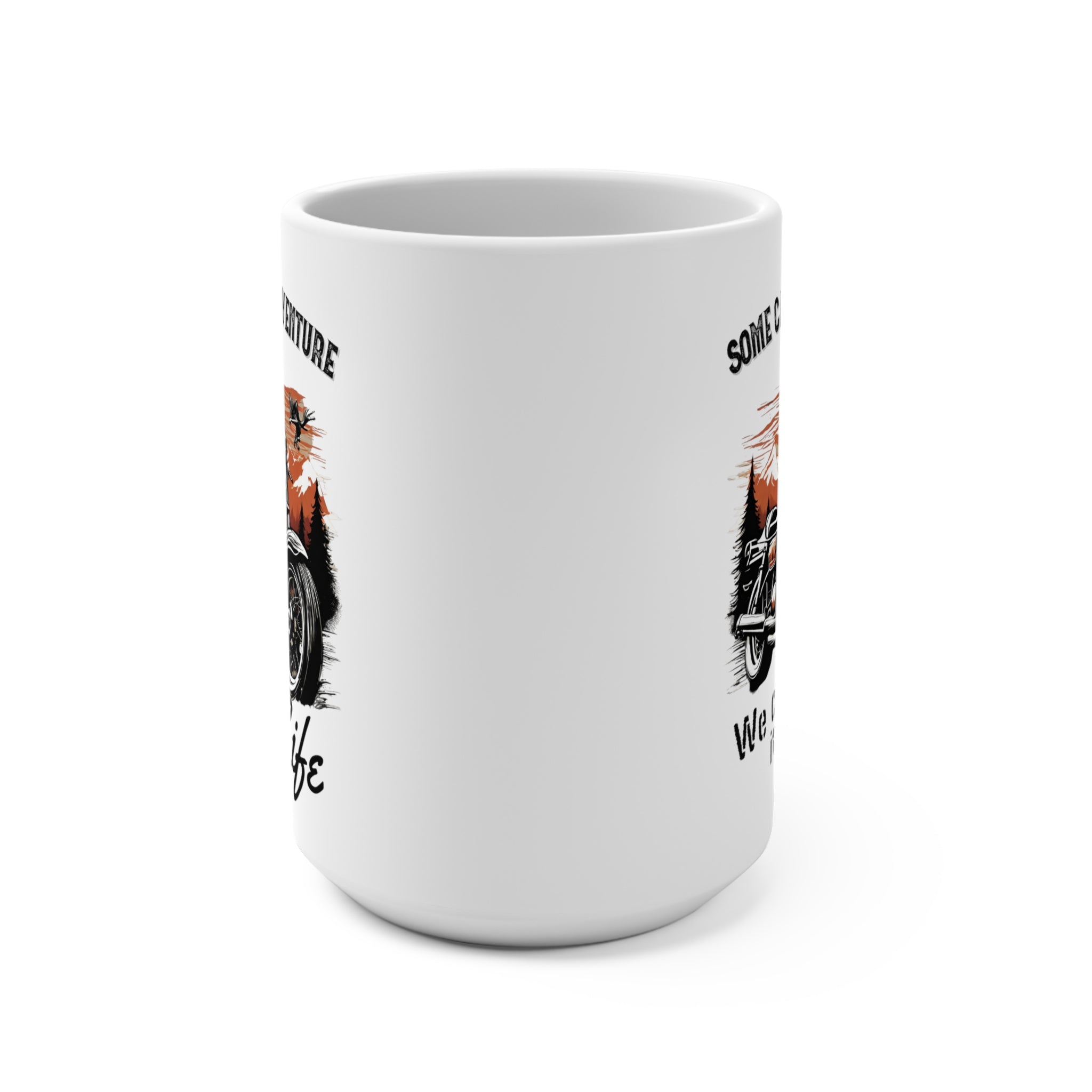 Motorcycle Ceramic Coffee Mug 15 oz