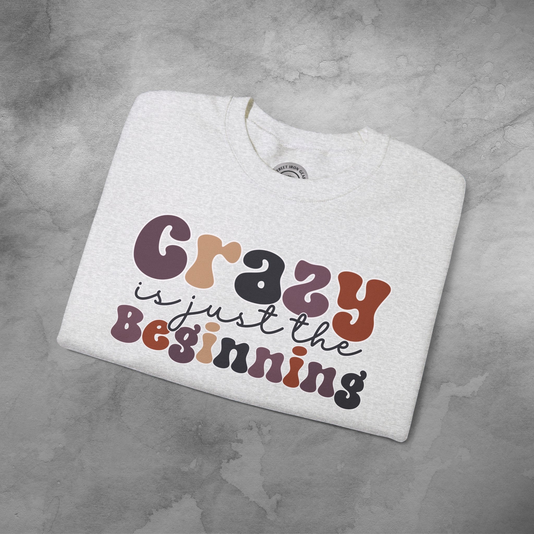 Funny Retro Crew Neck Sweatshirt