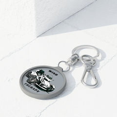 Wind Therapy Can-Am Spyder Motorcycle Acrylic Keychain | Grey