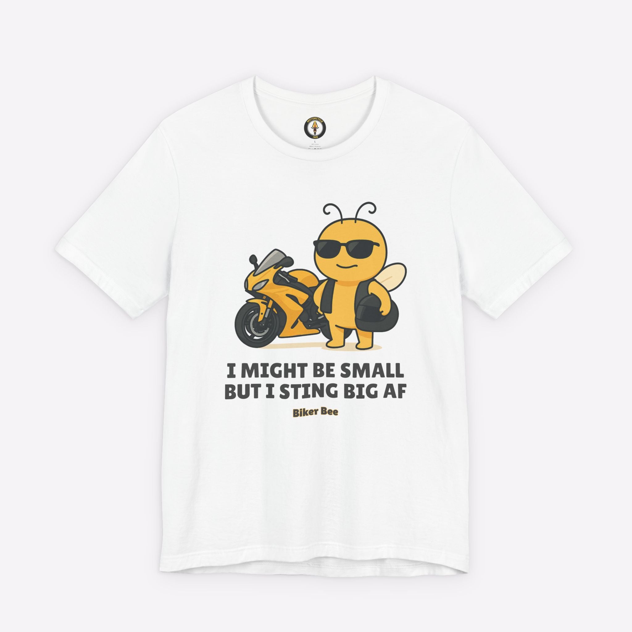 Biker Bee Full Throttle T-Shirt by Motorcycle Inn