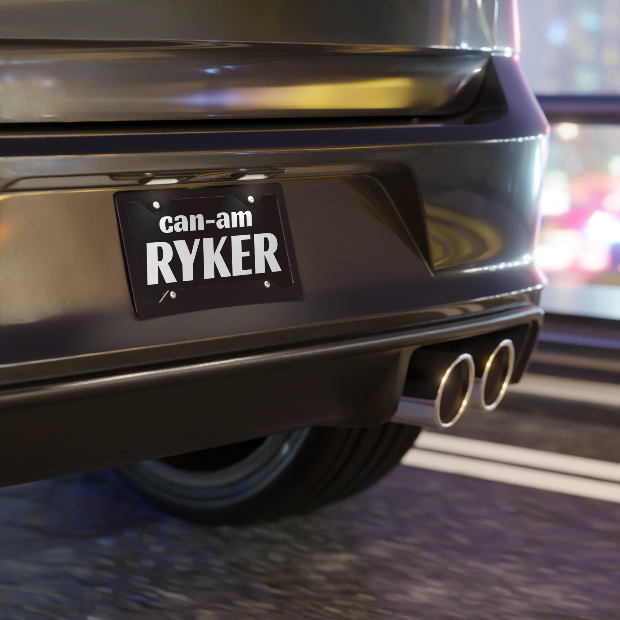 Can-Am Ryker Custom Color Car Vanity Plate