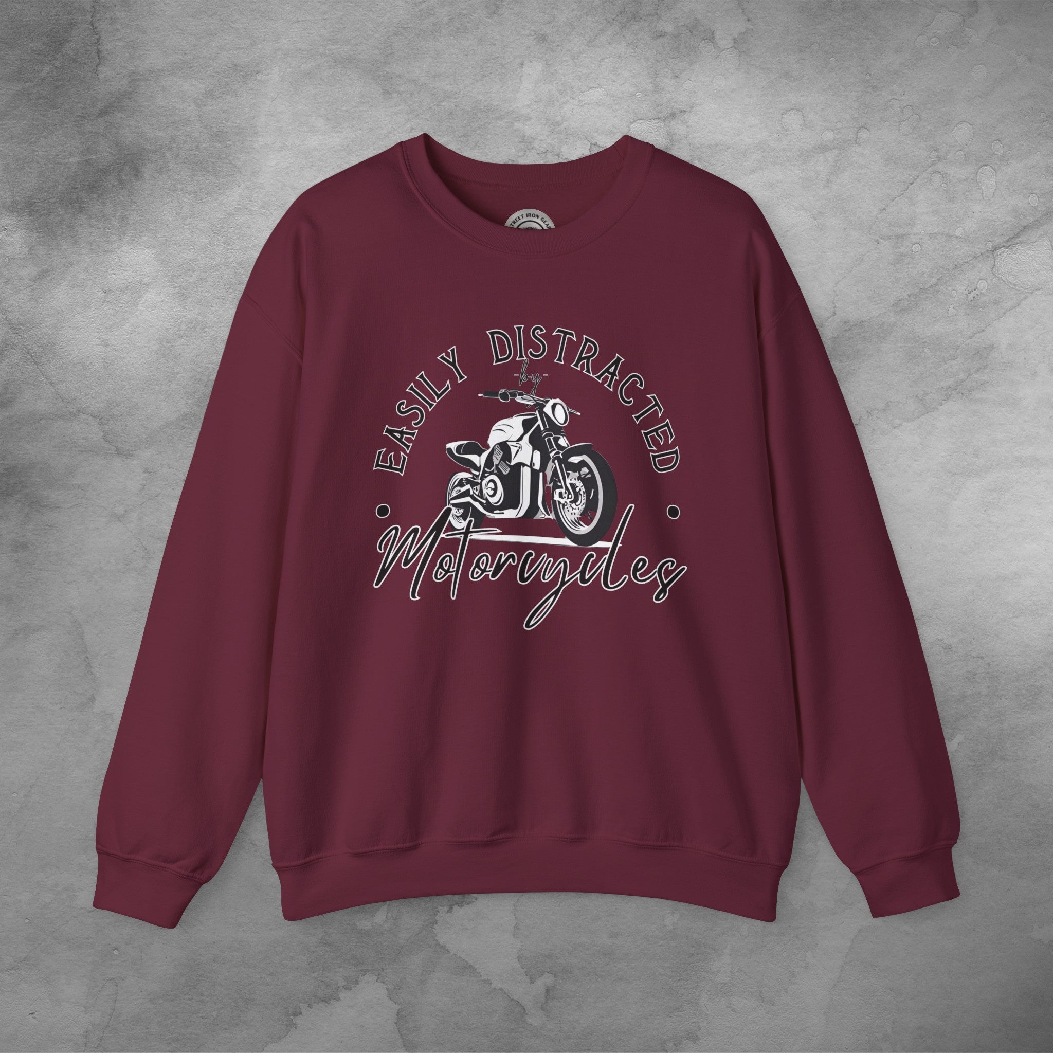 Funny Motorcycle Crew Neck Sweatshirt