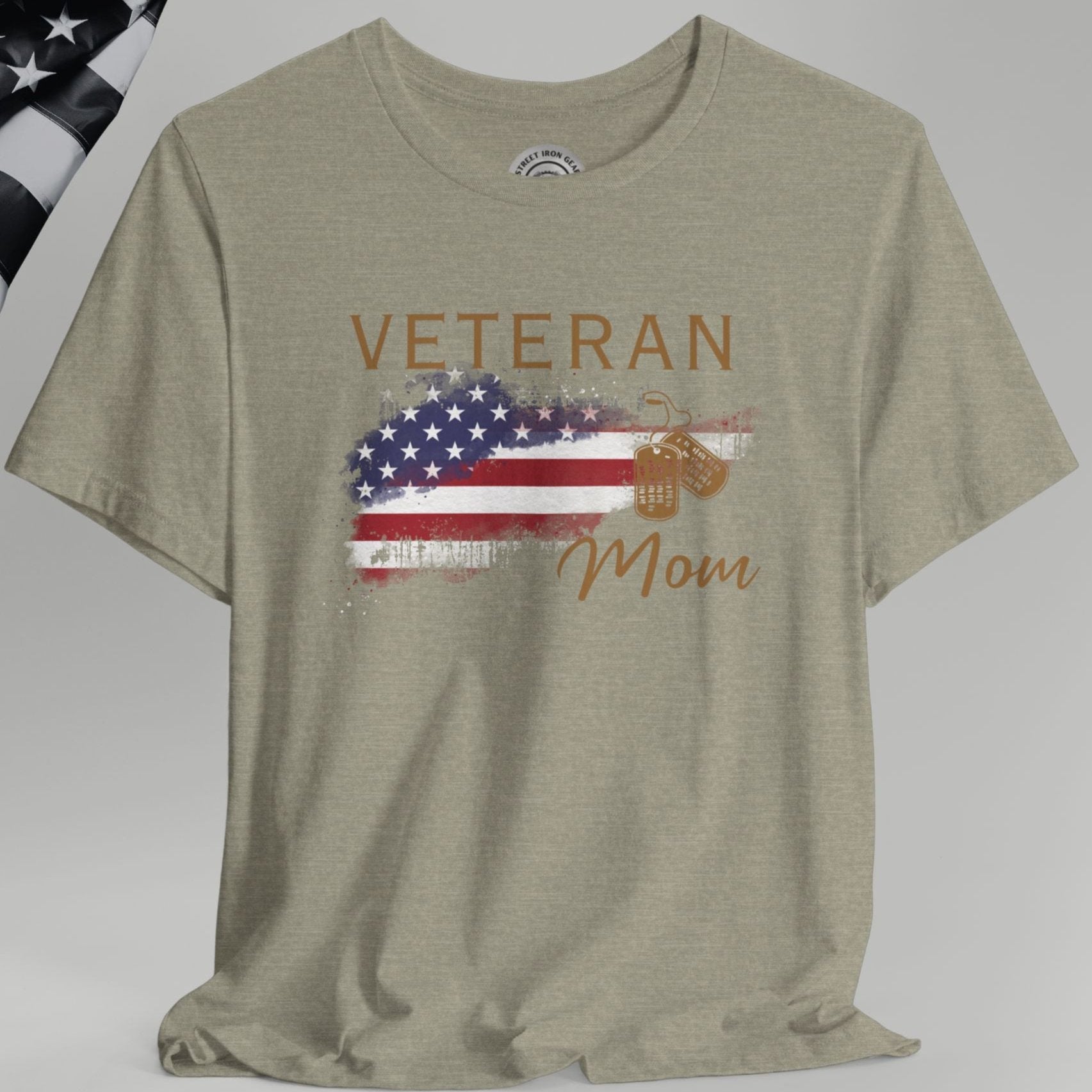 American Veteran Mom Crew Neck TShirt