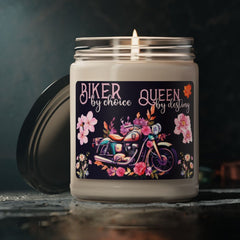 Vintage Watercolor Motorcycle Themed Scented Soy Candle