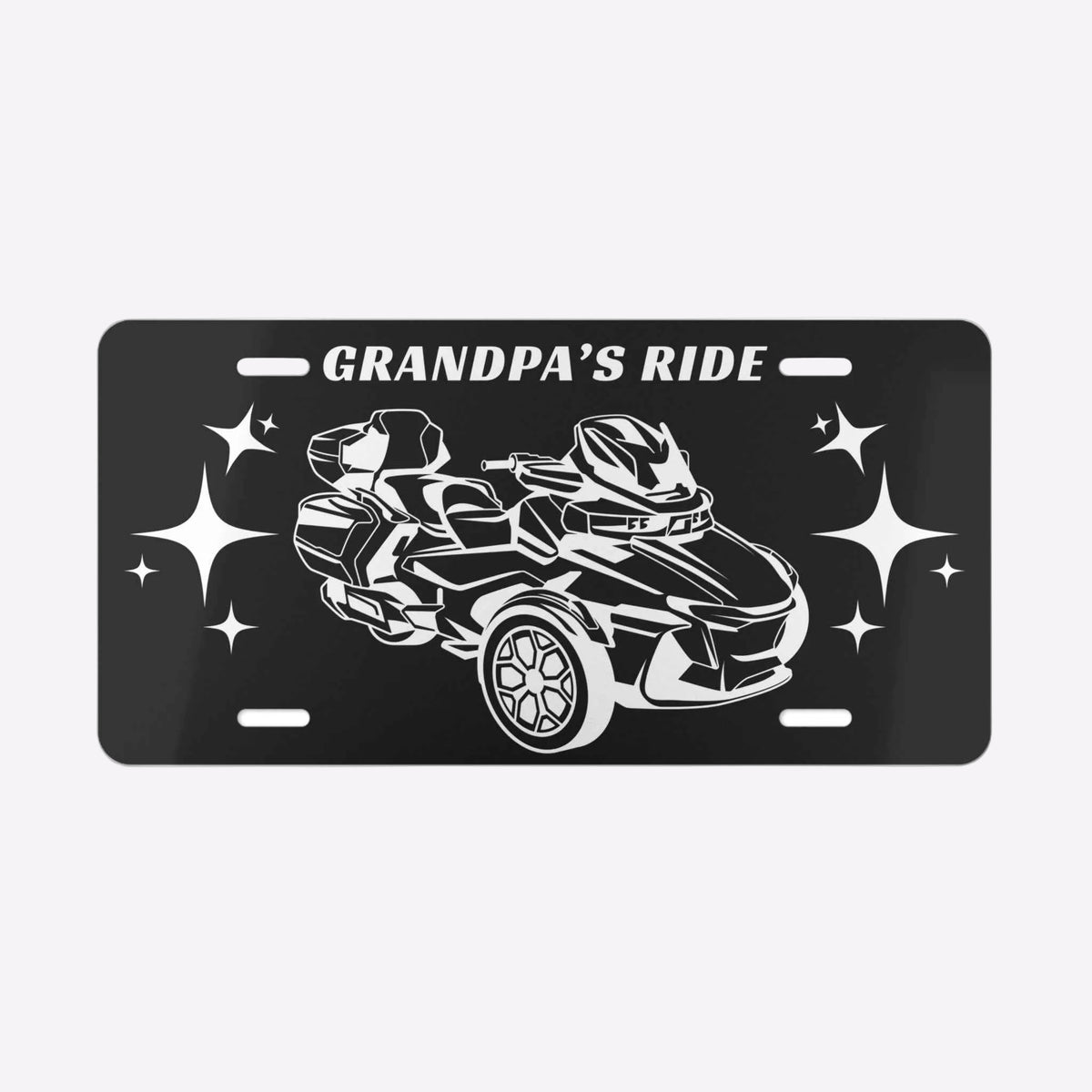 Grandpa's Ride Can-Am Spyder | Ryker Custom Graphic Car Vanity Plate