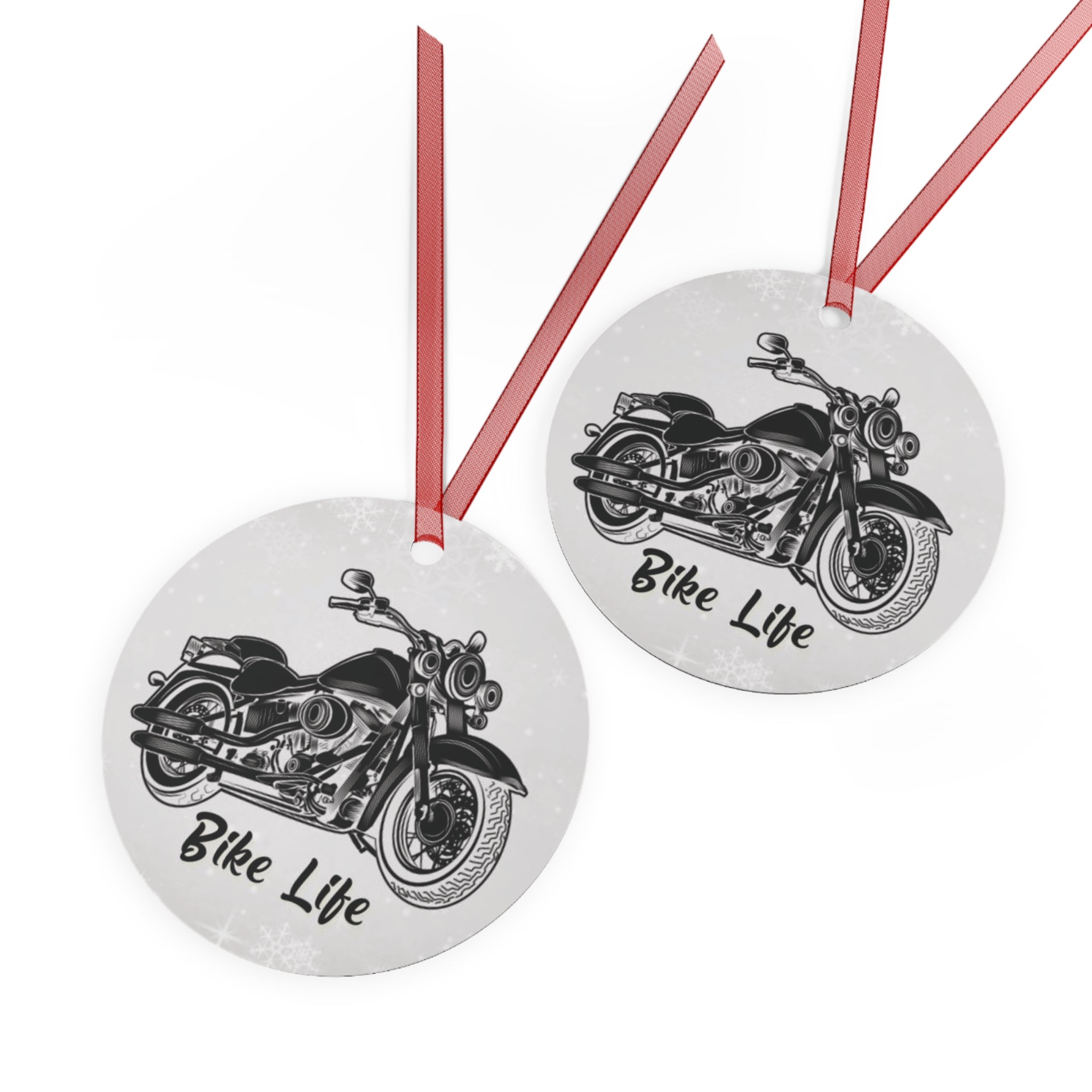 Motorcycle Aluminum Christmas Ornament