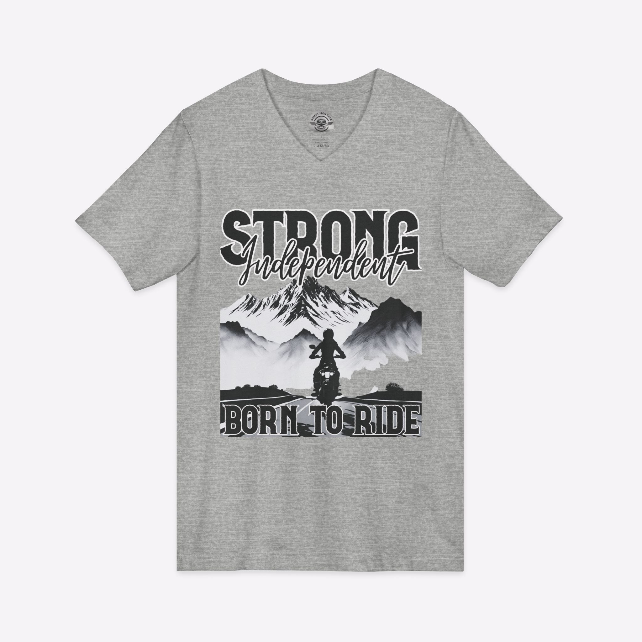 Born to Ride Women's Motorcycle V-Neck TShirt