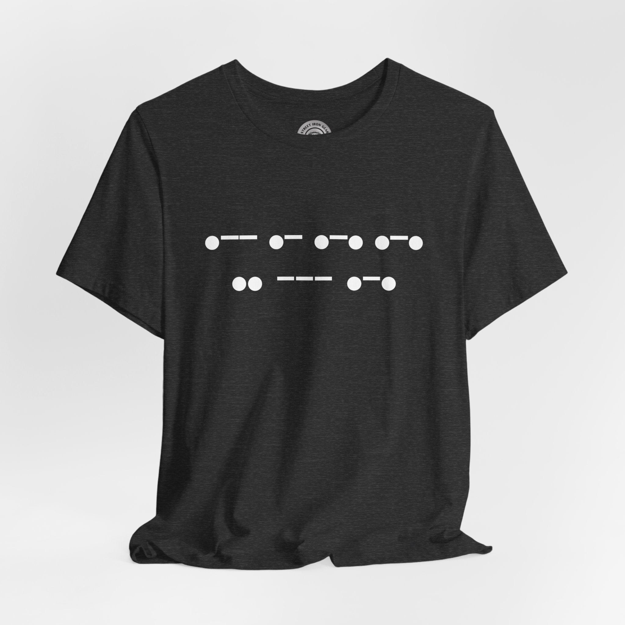 Morse Code "Warrior' Crew Neck TShirt