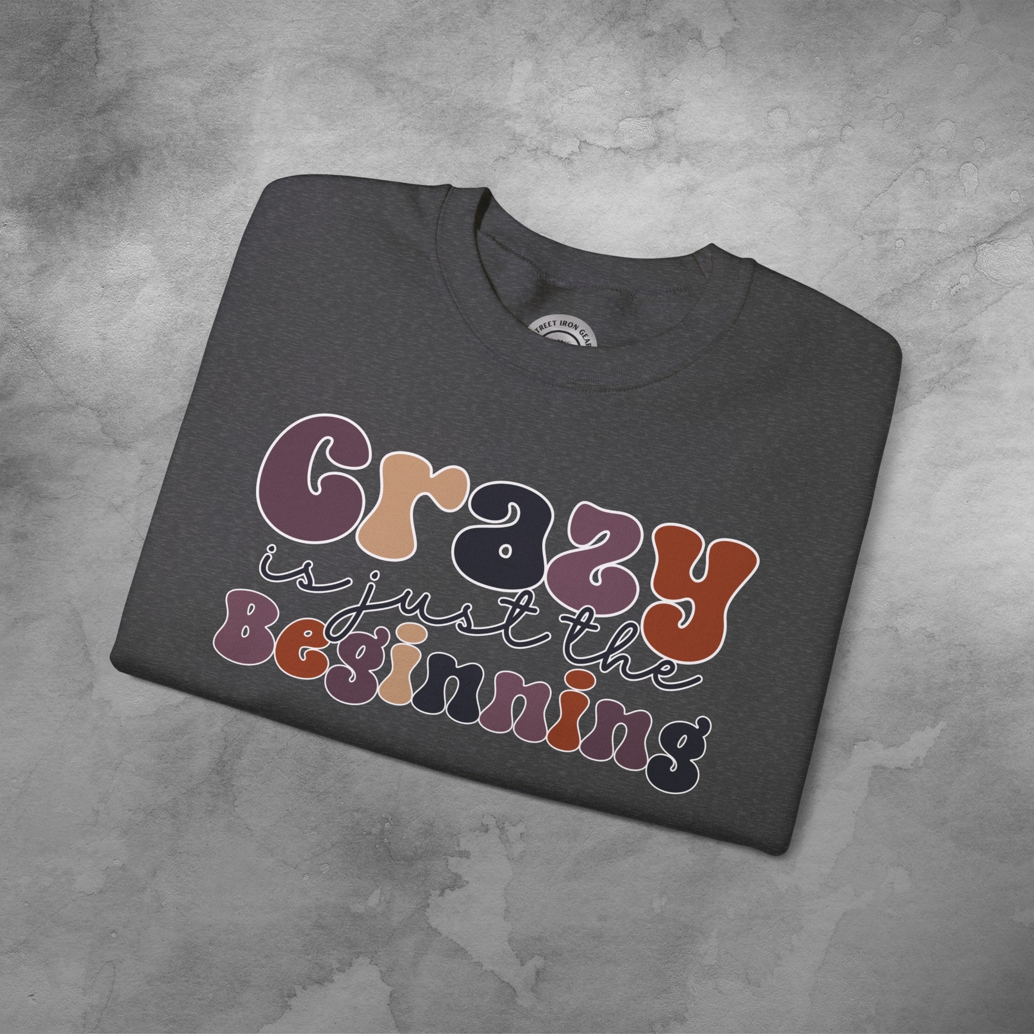 Funny Retro Crew Neck Sweatshirt