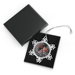 Can-Am Ryker Santa Pewter Snowflake Christmas Ornament