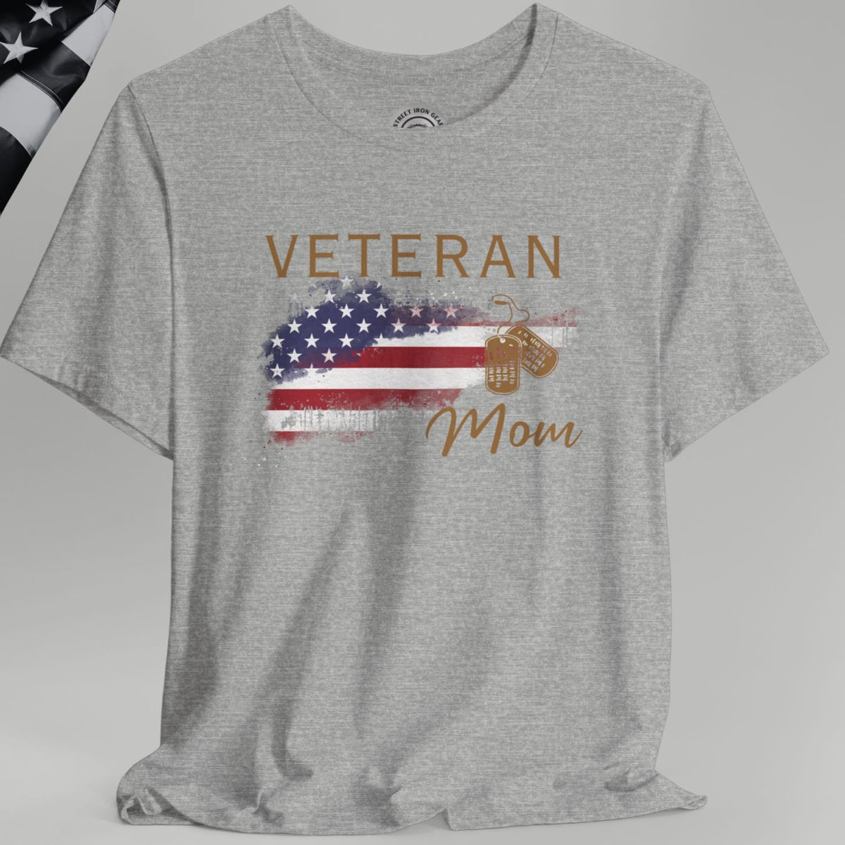 American Veteran Mom Crew Neck TShirt