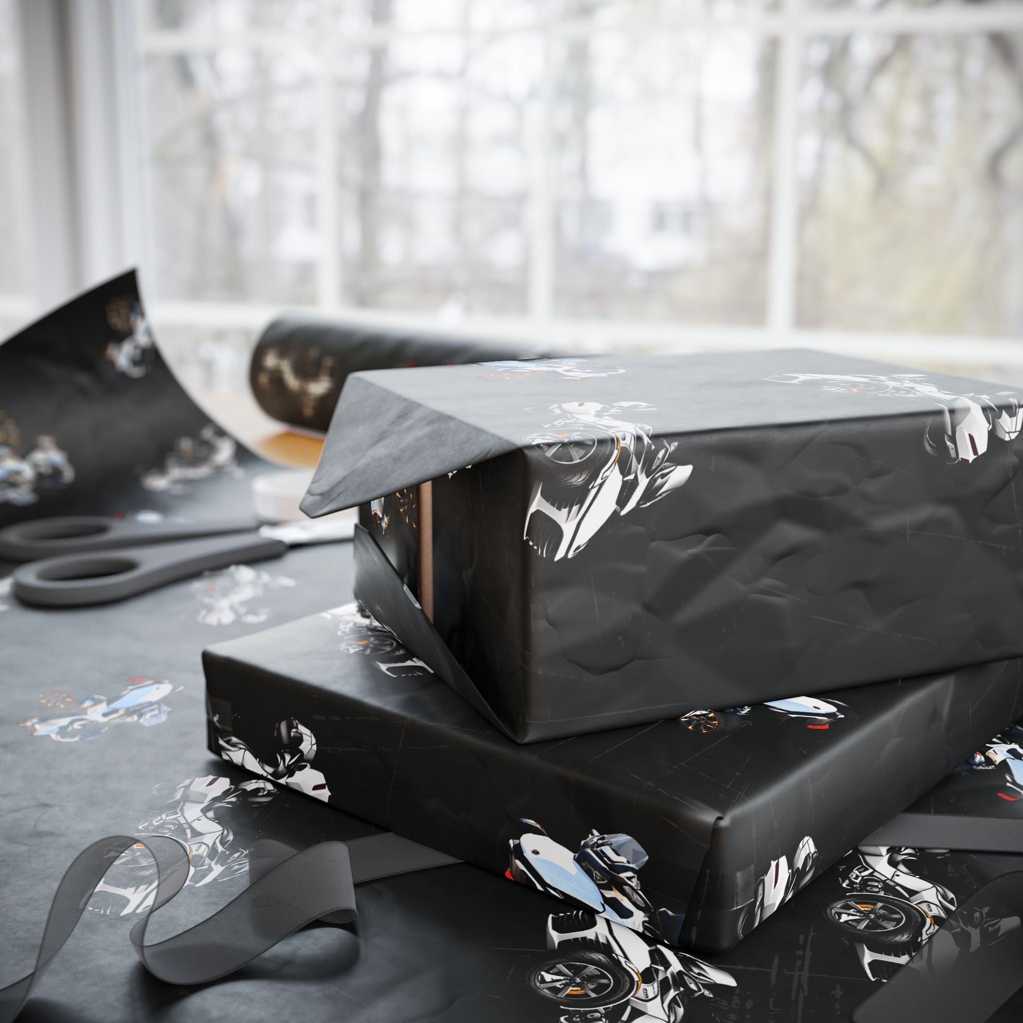 Can-Am Spyder Motorcycle Gift Wrap | Distressed Style