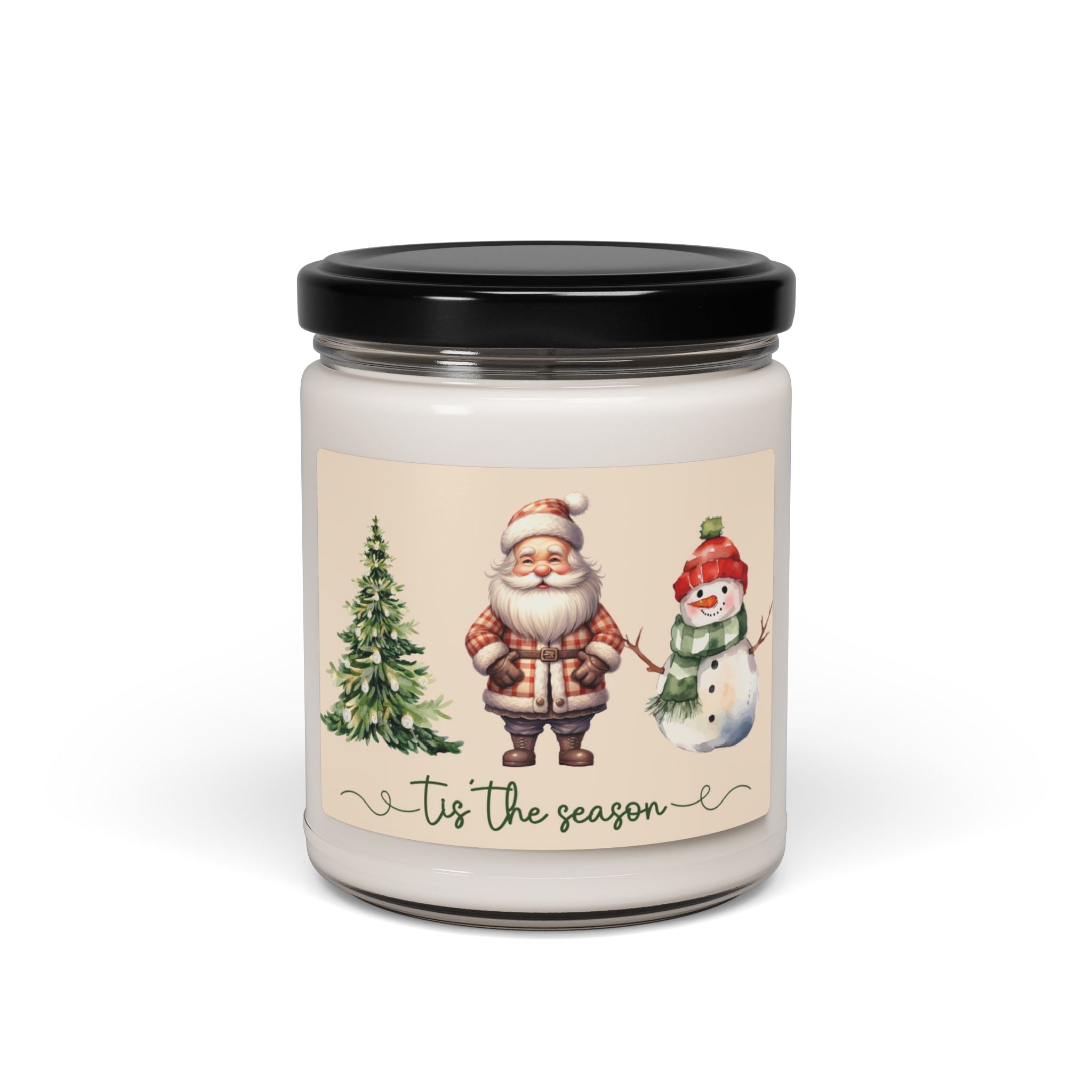 Santa Claus Christmas Themed Scented Soy Candle