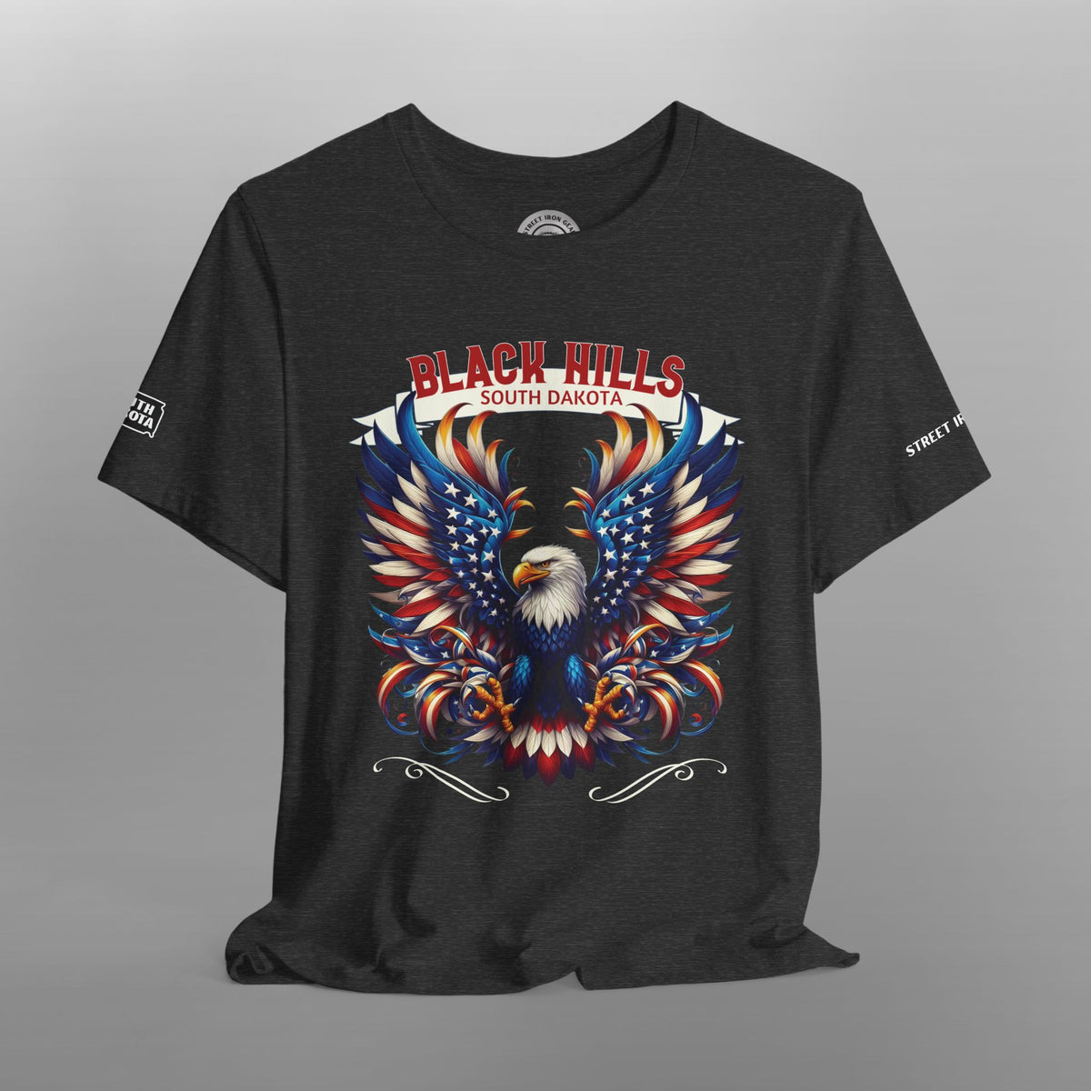 Black Hills South Dakota American Eagle Crew Neck TShirt