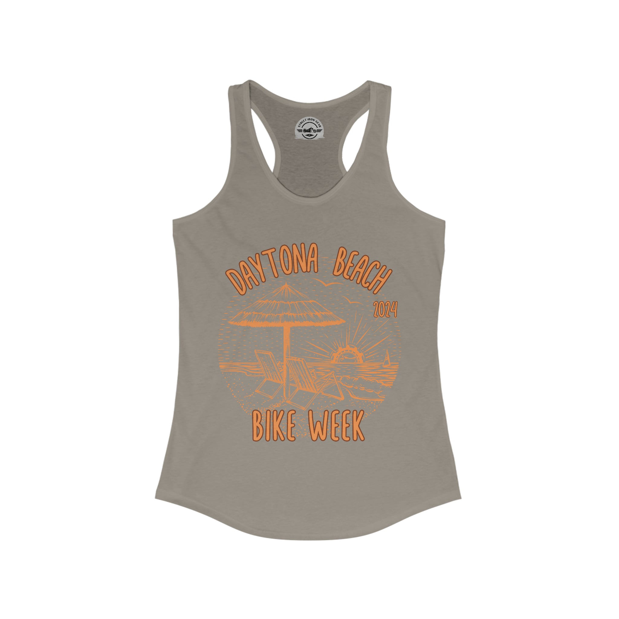 Daytona Beach Biker Week 2024 Womens Racerback Tank Top