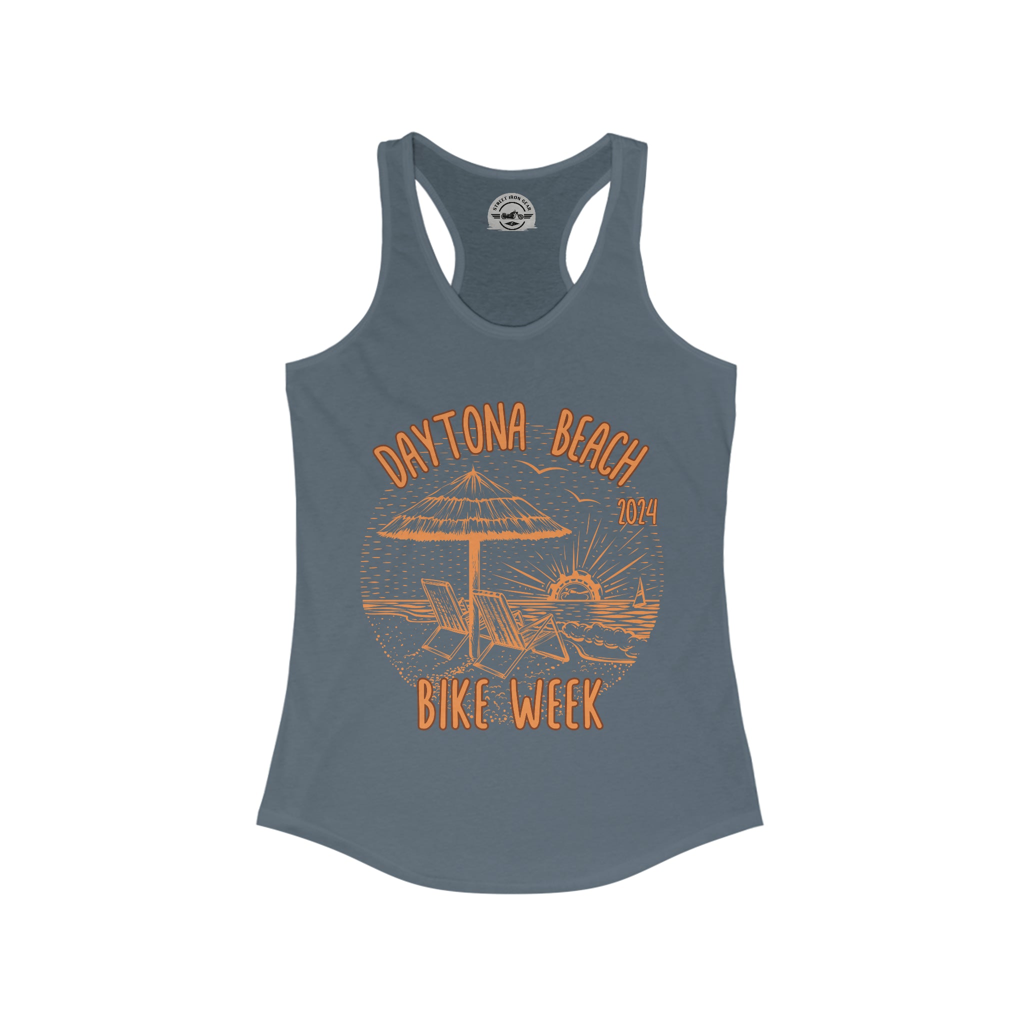 Daytona Beach Biker Week 2024 Womens Racerback Tank Top