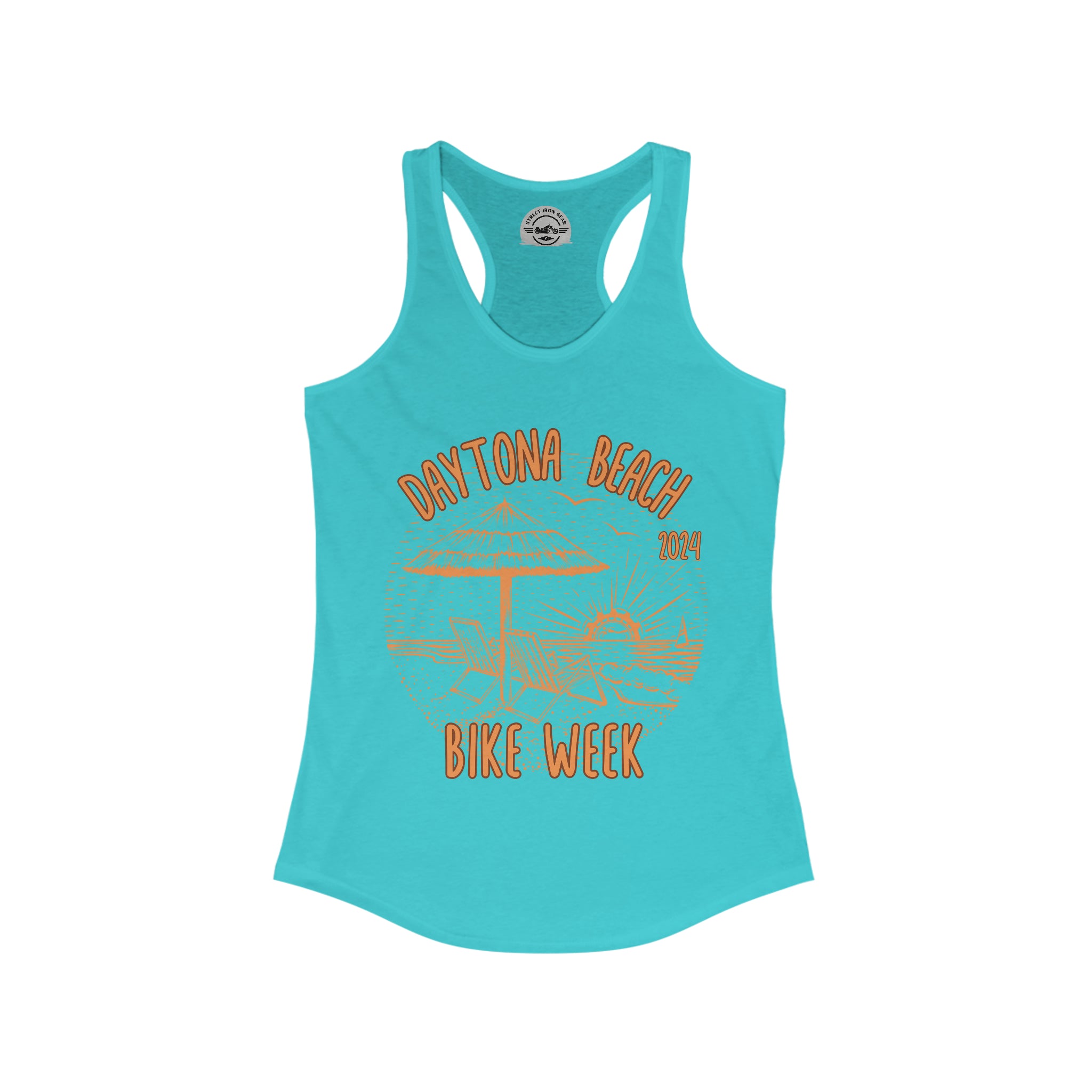 Daytona Beach Biker Week 2024 Womens Racerback Tank Top