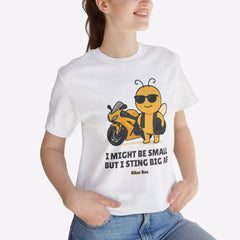 Biker Bee Full Throttle T-Shirt by Motorcycle Inn