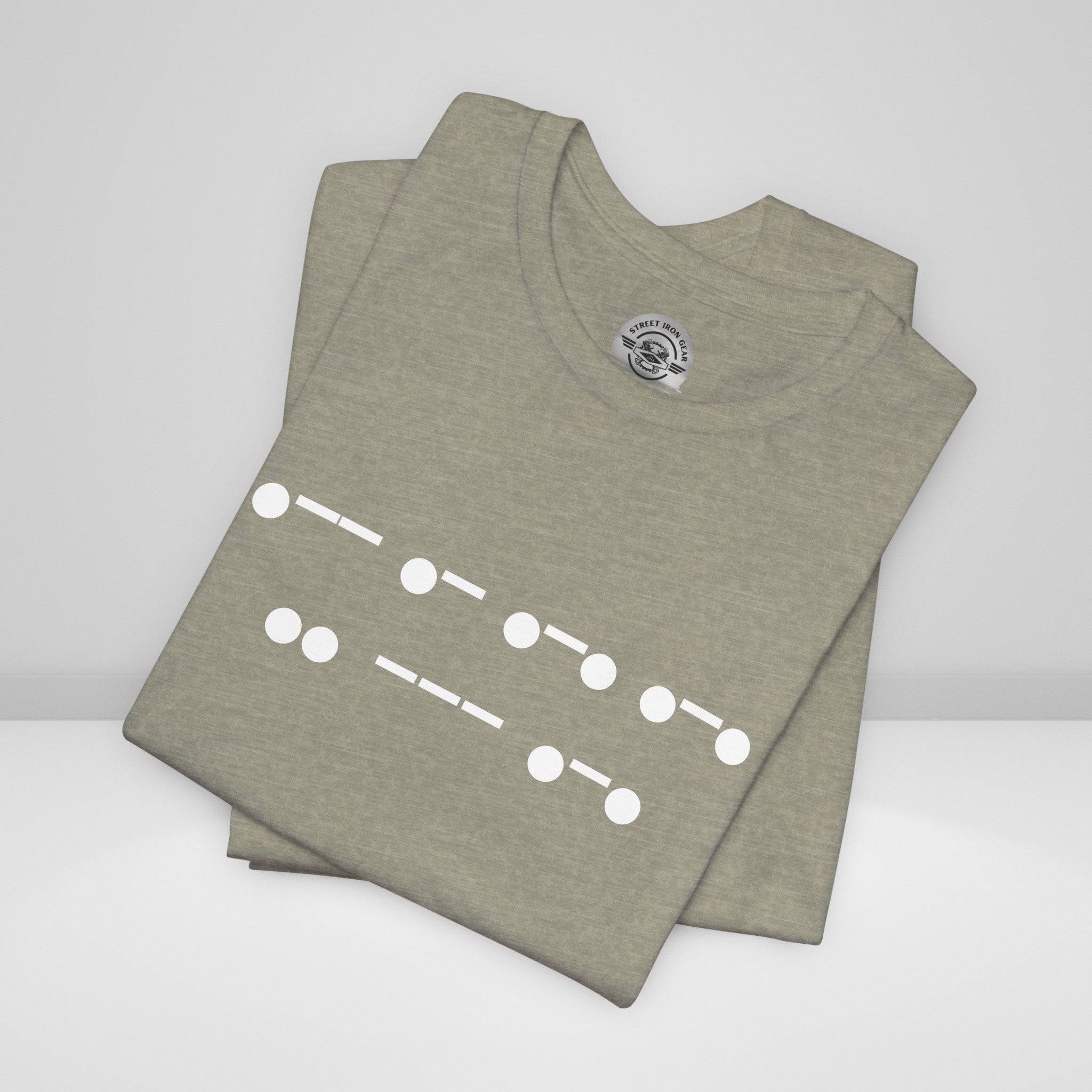 Morse Code "Warrior' Crew Neck TShirt