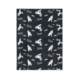 Motocross Velveteen Minky Blanket (Customizable)