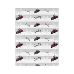 Motorcycle Customized Velveteen Minky Blanket