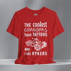 The Coolest Grandpas Ride Rykers Crew Neck TShirt