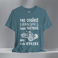 The Coolest Grandpas Ride Rykers Crew Neck TShirt