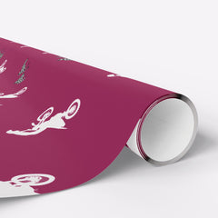 Pink Motocross Gift Wrap - Dirt Bike Racing Design